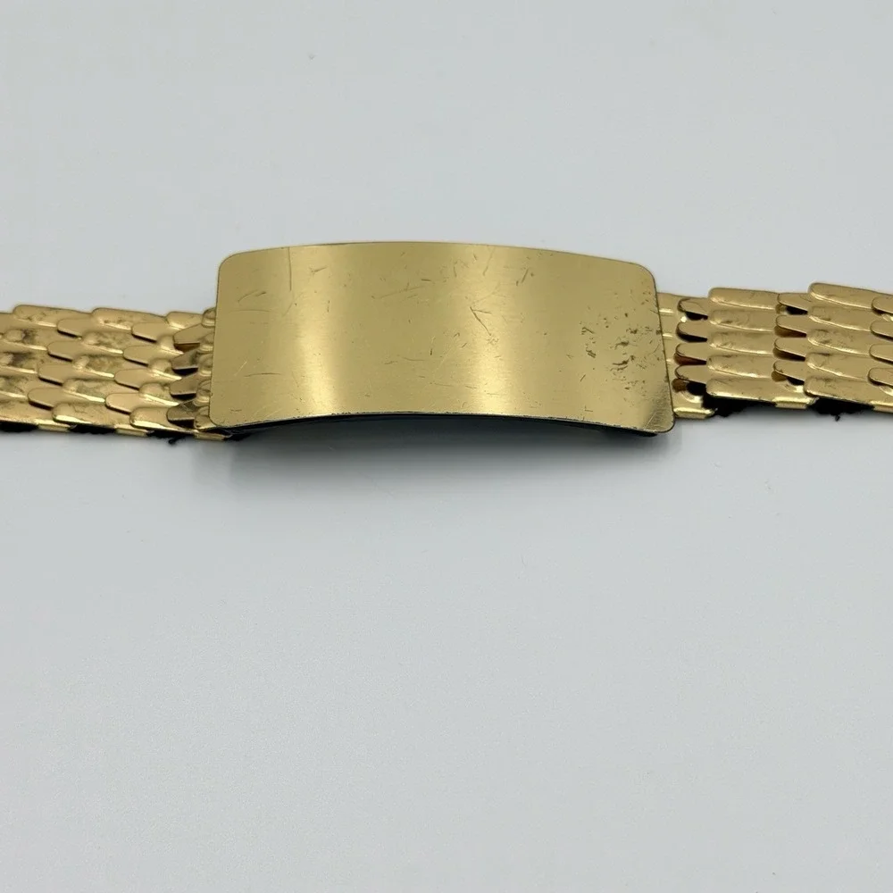VTG Gold Fish Scale Belt Disco Glam 80s Festival Boho Stretch Mesh Statement